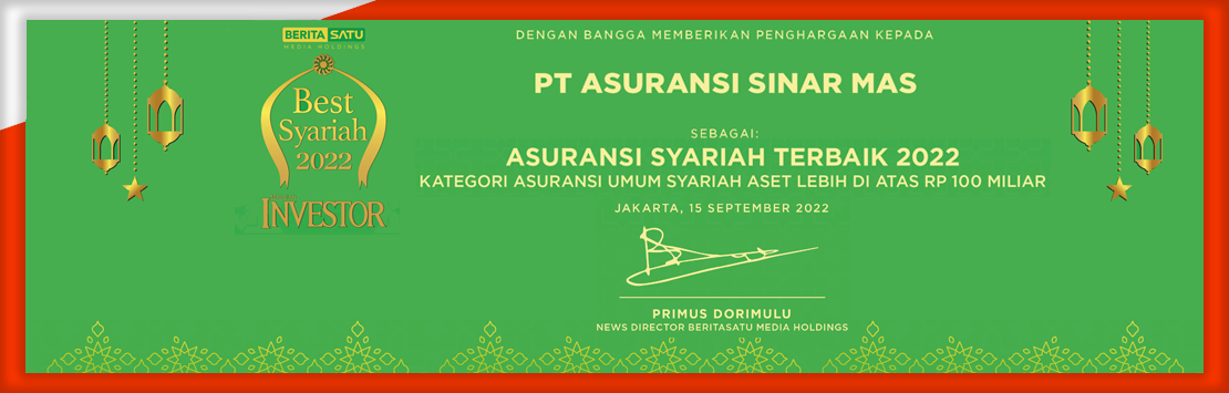 Asuransi Sinar Mas Meraih Penghargaan Sebagai Asuransi Umum Syariah