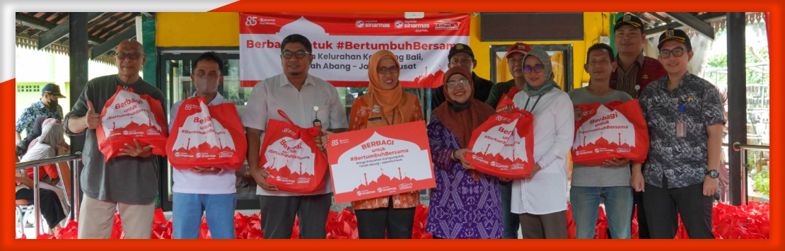 Asuransi Sinar Mas dan Asuransi Sinar Mas Unit Syariah Berbagi Paket Sembako di Bulan Ramadan 1444 H