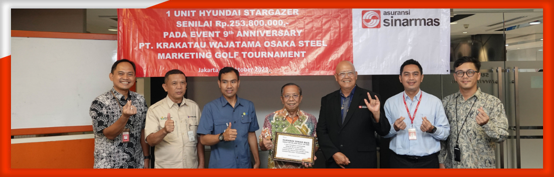 Asuransi Sinar Mas Bayar Klaim Hole In One Senilai Rp 253 Juta Pada Event 9th Anniversary PT Krakatau Wajatama Osaka Steel Marketing Golf Tournament