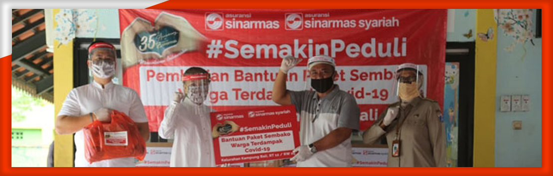 Asuransi Sinar Mas Serahkan Bantuan Paket Lebaran Berupa Sembako Kepada 400 Kepala Keluarga di Kelurahan Kampung Bali