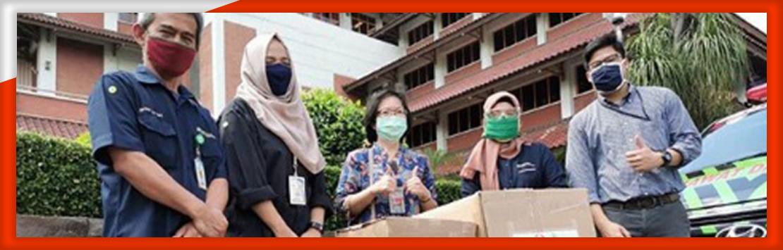 Paguyuban Karyawan Sinar Mas Menyerahkan Bantuan Face Shield Kepada RS Kanker Dharmais
