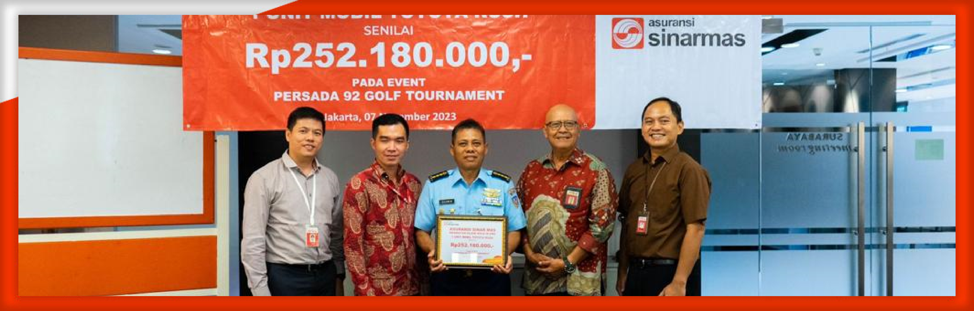 Asuransi Sinar Mas Melakukan Pembayaran Klaim Hole in One Senilai Rp 252.180.000,- pada Event Persada 92 Golf Tournament