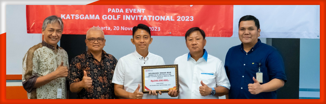 Asuransi Sinar Mas kembali Bayar Klaim Hole in One Senilai Rp 340.200.000,- pada Event Katsgama Golf Invitational 2023