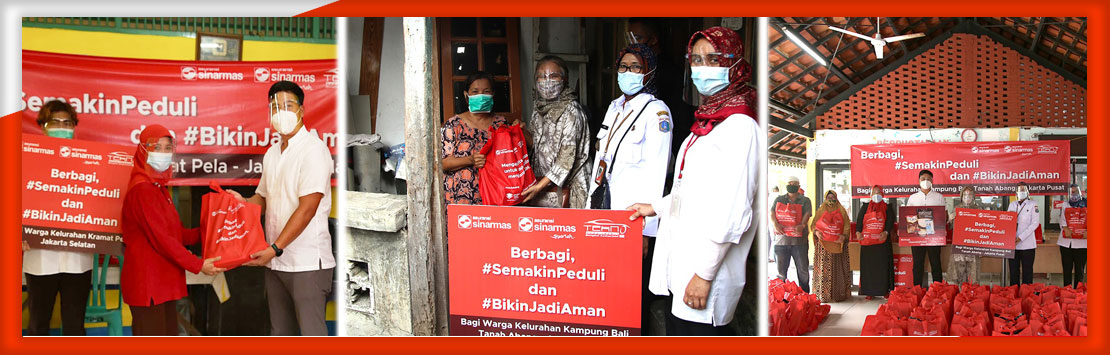 Asuransi Sinar Mas Bersama Asuransi Sinar Mas Unit Syariah Berbagi Paket Sembako Kepada Warga Terdampak Covid-19